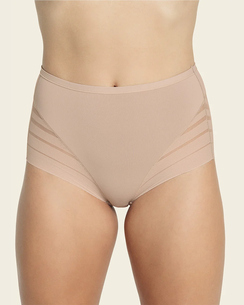 Bragas de tiro alto con encaje y rayas, indetectables