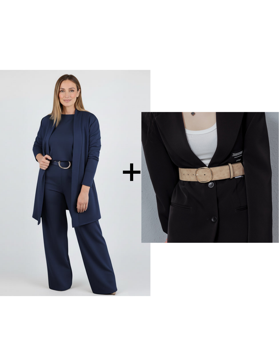 🔥 Conjunto Elegante de 3 Piezas – Cardigan Largo, Top y Pantalón para Estilo y Comodidad Todo el Día 💞✨