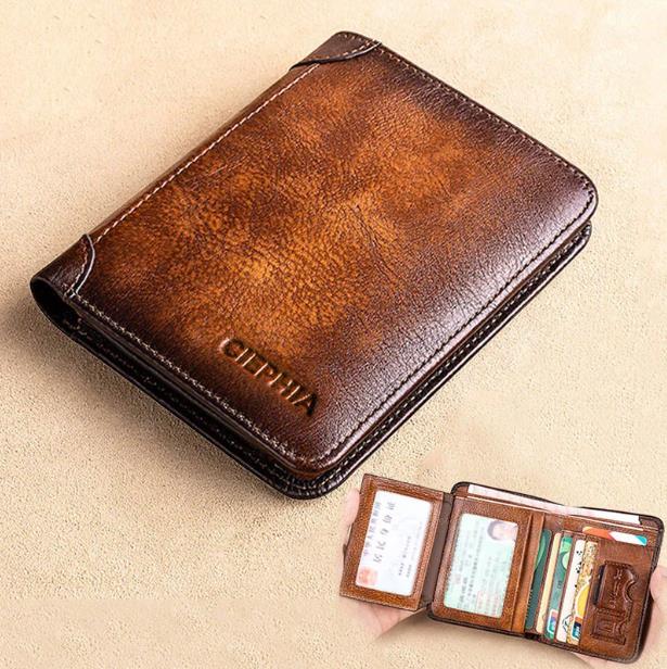 ⏰🔥 ¡50% DE DESCUENTO POR TIEMPO LIMITADO! 💼 Cartera Minimalista de Cuero para Hombre – Ultraplana, Segura y Elegante ✨🌟