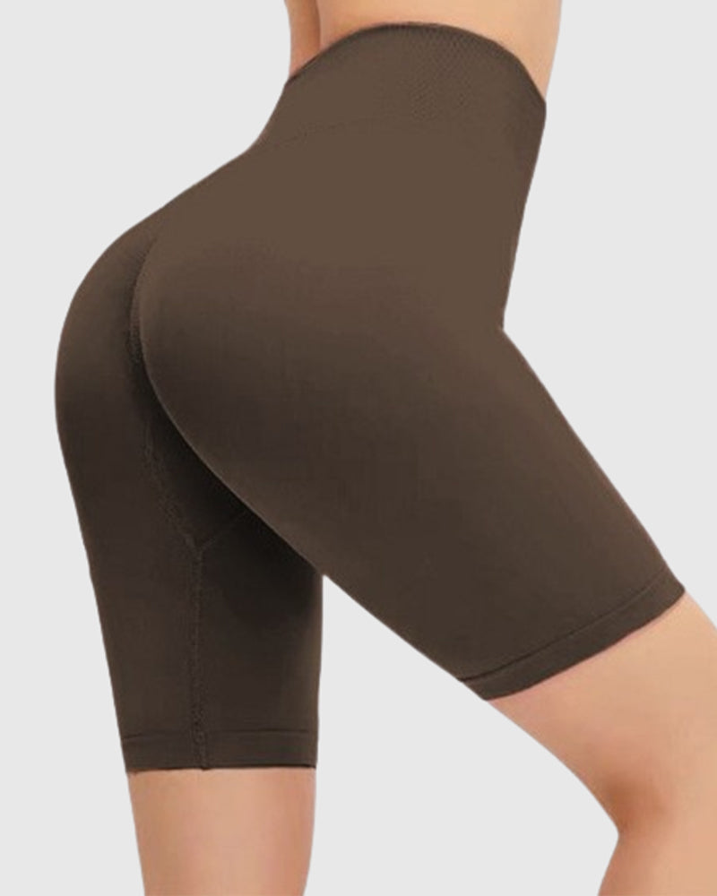 Shorts de Yoga de Cintura Alta, Sin Costuras, Levanta Glúteos
