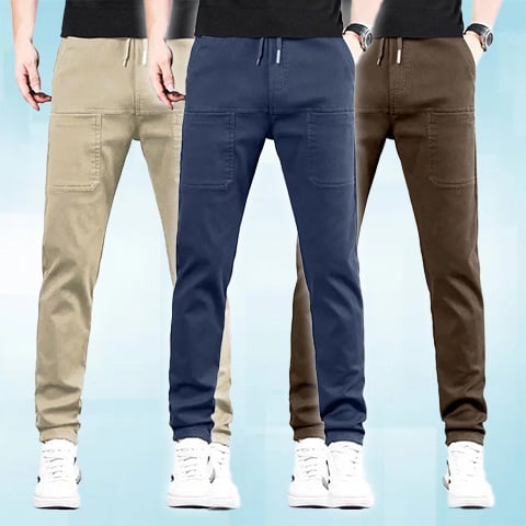 🔥👖 Pantalones Cargo Altos, Elásticos y Duraderos con Múltiples Bolsillos 💼✨