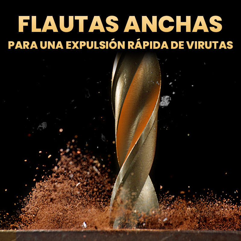 🛠️ Juego de Brocas Excéntricas Serradas de 4 Flautas – Alta Resistencia y Corte Preciso ✨⚡