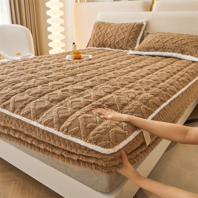 🛏️ Ropa de Cama Cálida de Franela Cepillada ❄️✨ ¡Con bolsillos profundos y esquinas antideslizantes para un descanso perfecto durante todo el año! 🛌🌙