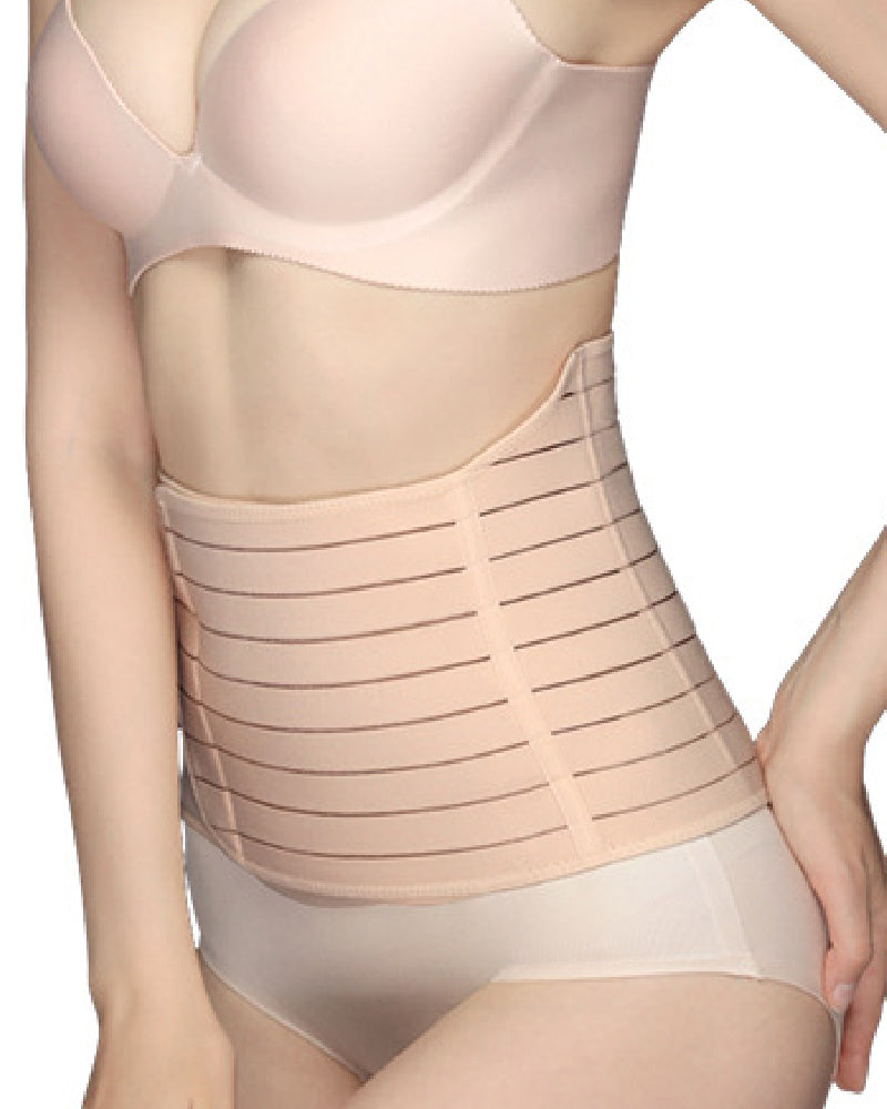 Faja Abdominal Ajustable con Velcro para Control de Abdomen, Transpirable para el Verano, Entrenador de Cintura Postparto