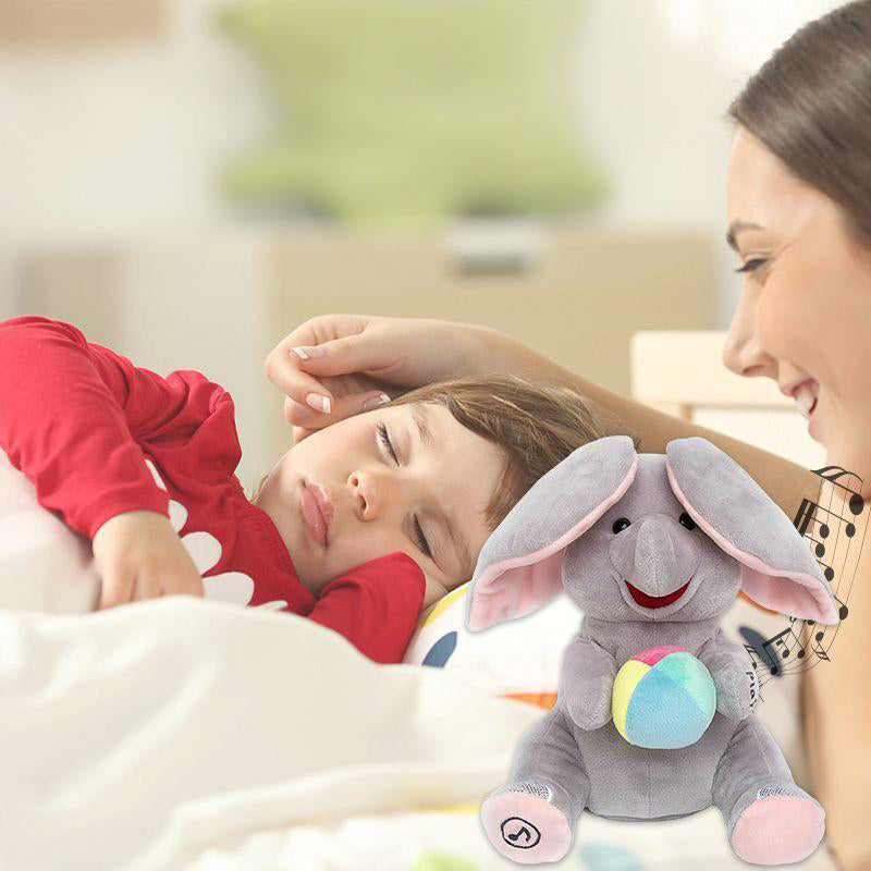🐘 Lindo Elefante de Peluche que Juega a las Escondidas – Divertido y Tierno Compañero para Todos los Niños ✨🎉