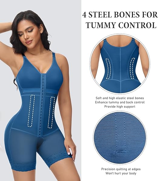 Fajas Colombianas de Control Abdominal para Mujer Post Cirugía Moldeador Corporal Completo Levanta Glúteos