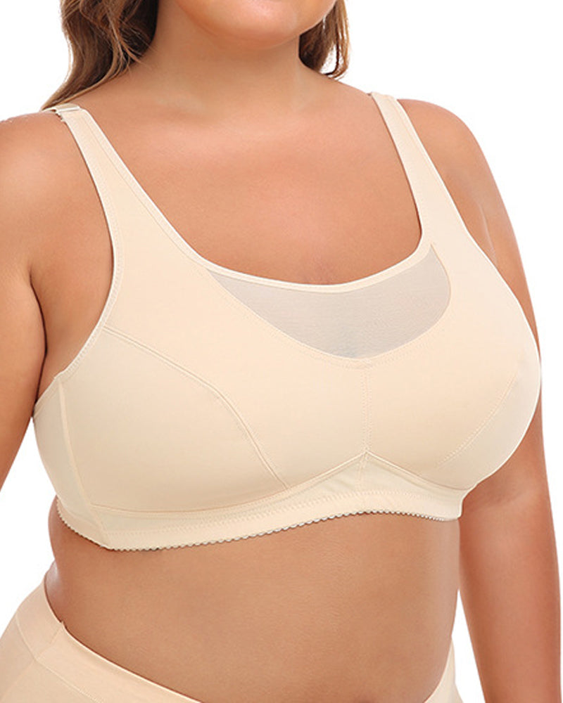 Top Crop Bra Sexy Tallas Grandes Sin Hilos con Recortes