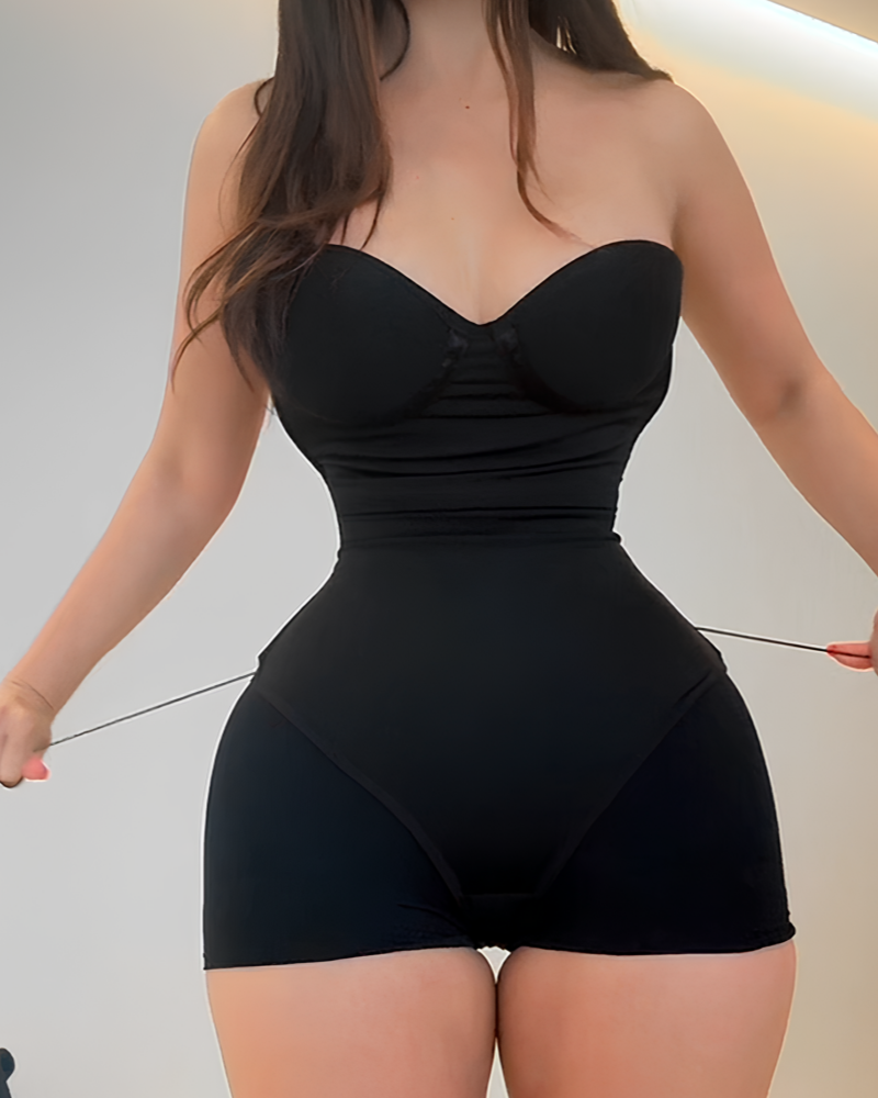 Shapshe® Body ajustado sin costuras con espalda sexy y tanga con cordones