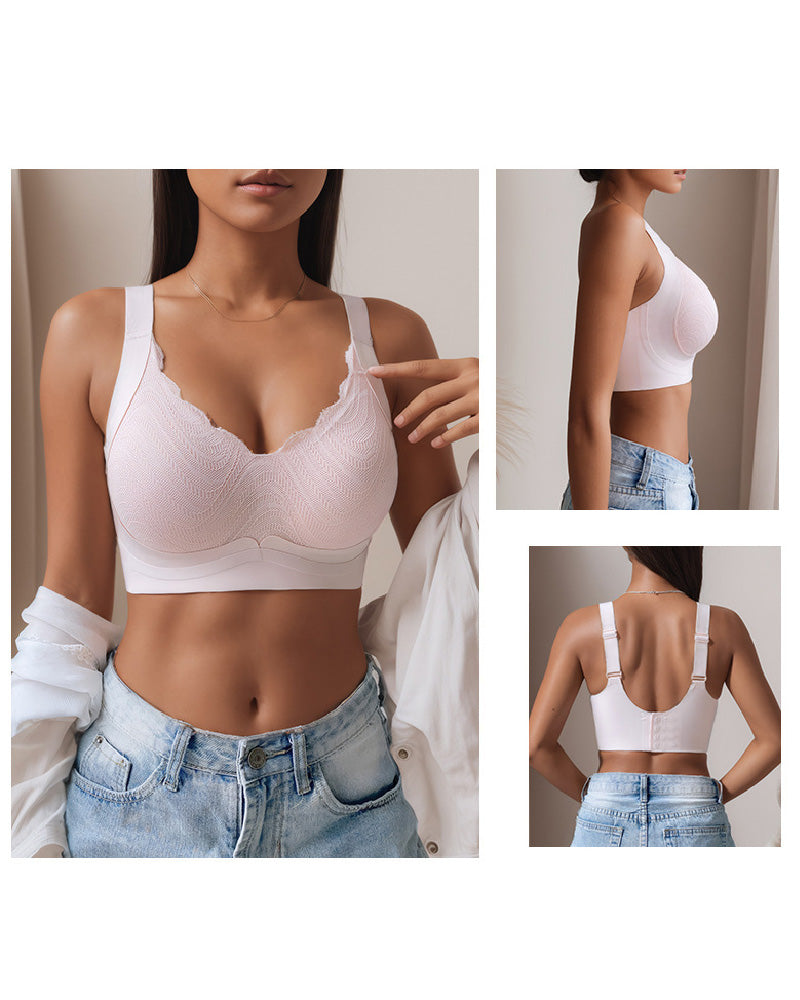 Sostén Fino Ajustable para Mujer, Sin Costuras ni Varillas, Anticaída y Reductor