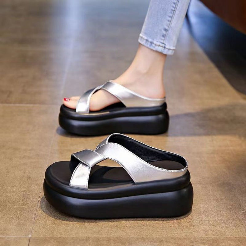 Sandalias Ortopédicas Plataforma Ergonómica Aura Camino Elevación, Comodidad y Postura Saludable