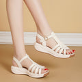Sandalias de Tacón Cuero Suave Forma Eclipse Serenidad, Comodidad y Postura Mejorada