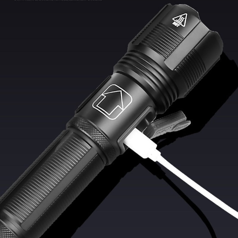Linterna táctica XHP50, con zoom, recargable（Nuevo modelo Oferta por tiempo limitado ⚡）
