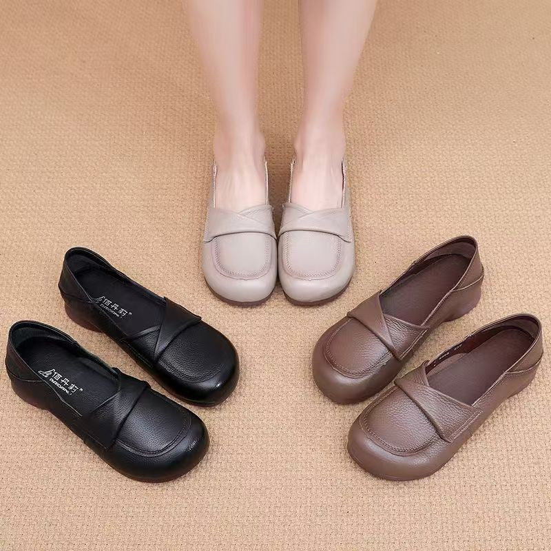 Zapato Ortopédico Cuero Suave Aura Camino Serenidad, Alivio Inmediato del Dolor de Pies