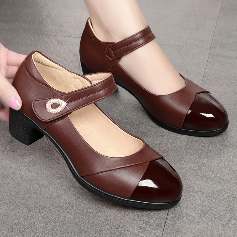 Zapato Ortopédico Cuero Suave Aura Equilibrio Camino, Alivio para Cada Paso