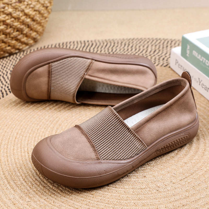 Mocassines Planos Cuero Suave Armonía Camino Vitalidad, Postura y Confort Sin Igual