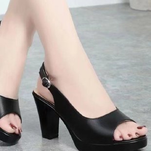 Sandalias de Tacón Cuero Suave Aurora Equilibrio Serenidad, Confort Supremo Todo el Día