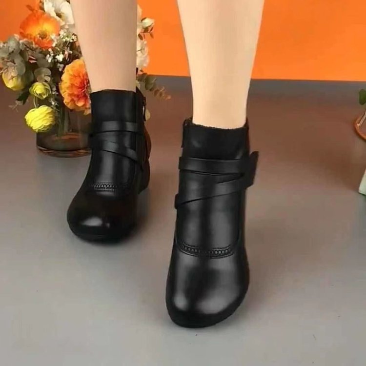 Botines Ortopédicos Cuero Suave Aura Prisma Camino, Alivio Inmediato y Postura Saludable