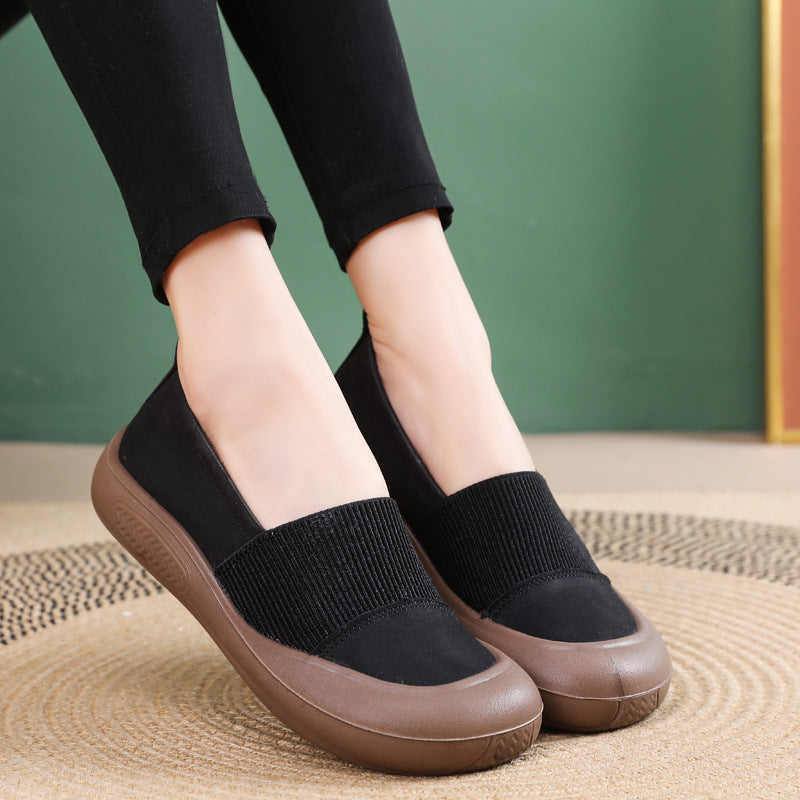 Mocassines Planos Cuero Suave Armonía Camino Vitalidad, Postura y Confort Sin Igual