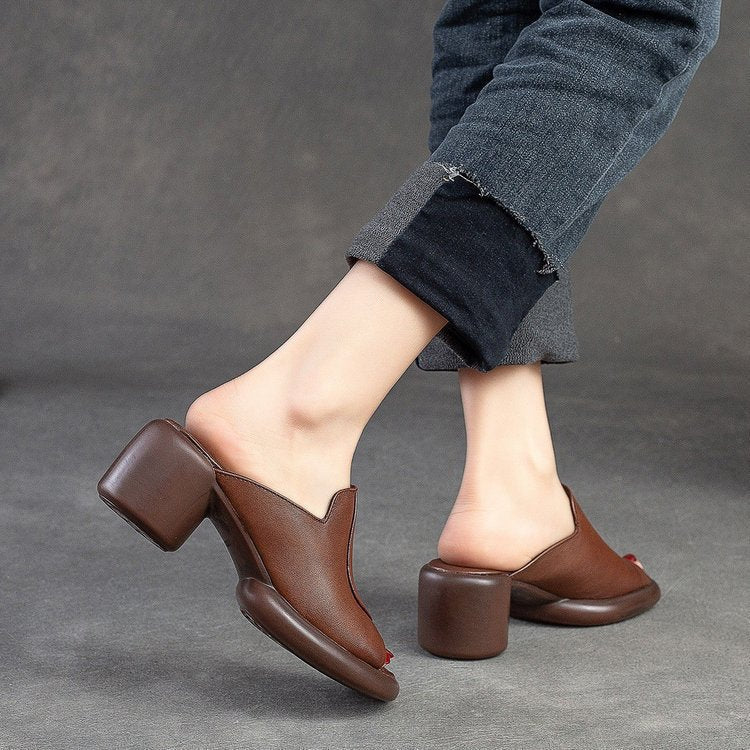 Sandalias de Cuña Cuero Suave Aura Horizonte Vitalidad, Confort y Estilo Todo el Día