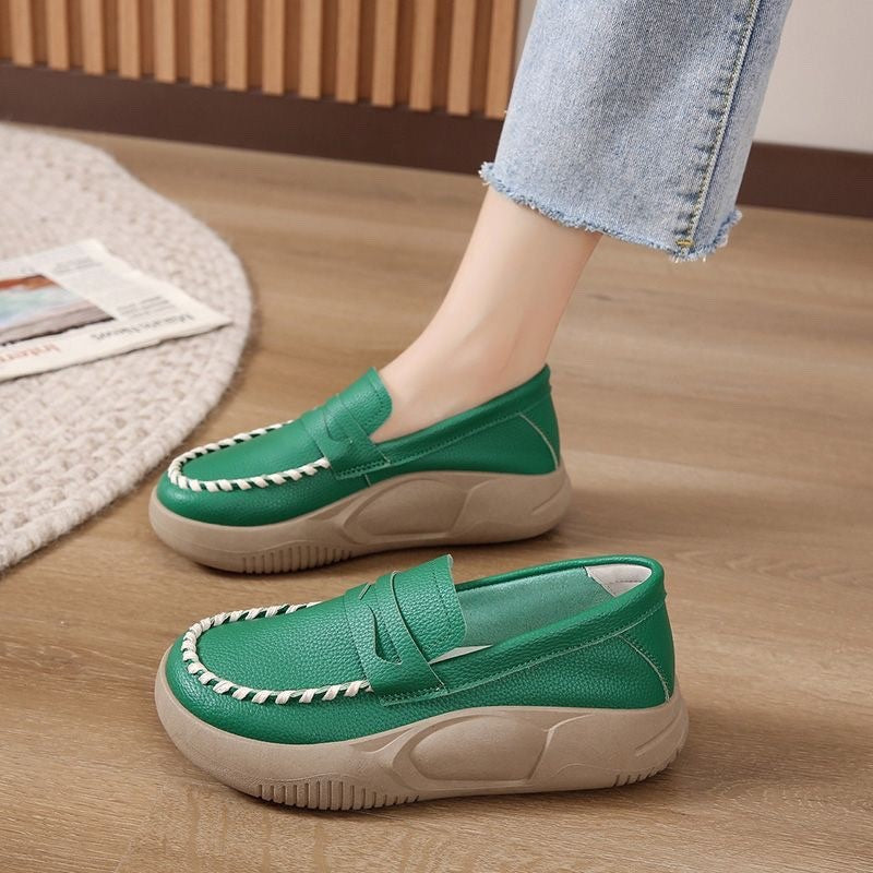 Mocassines Ortopédicos Cuero Flexible Aura Camino Serenidad, Comodidad Sin Dolor Todo el Día