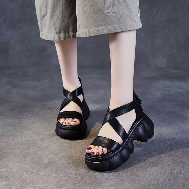 Sandalias de Tacón Piel Sintética Aurora Romana Equilibrio, Elegancia y Confort Todo el Día