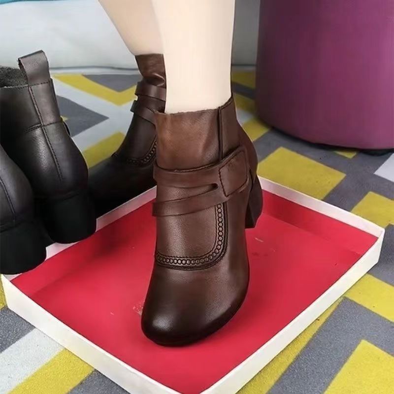 Botines Ortopédicos Cuero Suave Aura Prisma Camino, Alivio Inmediato y Postura Saludable