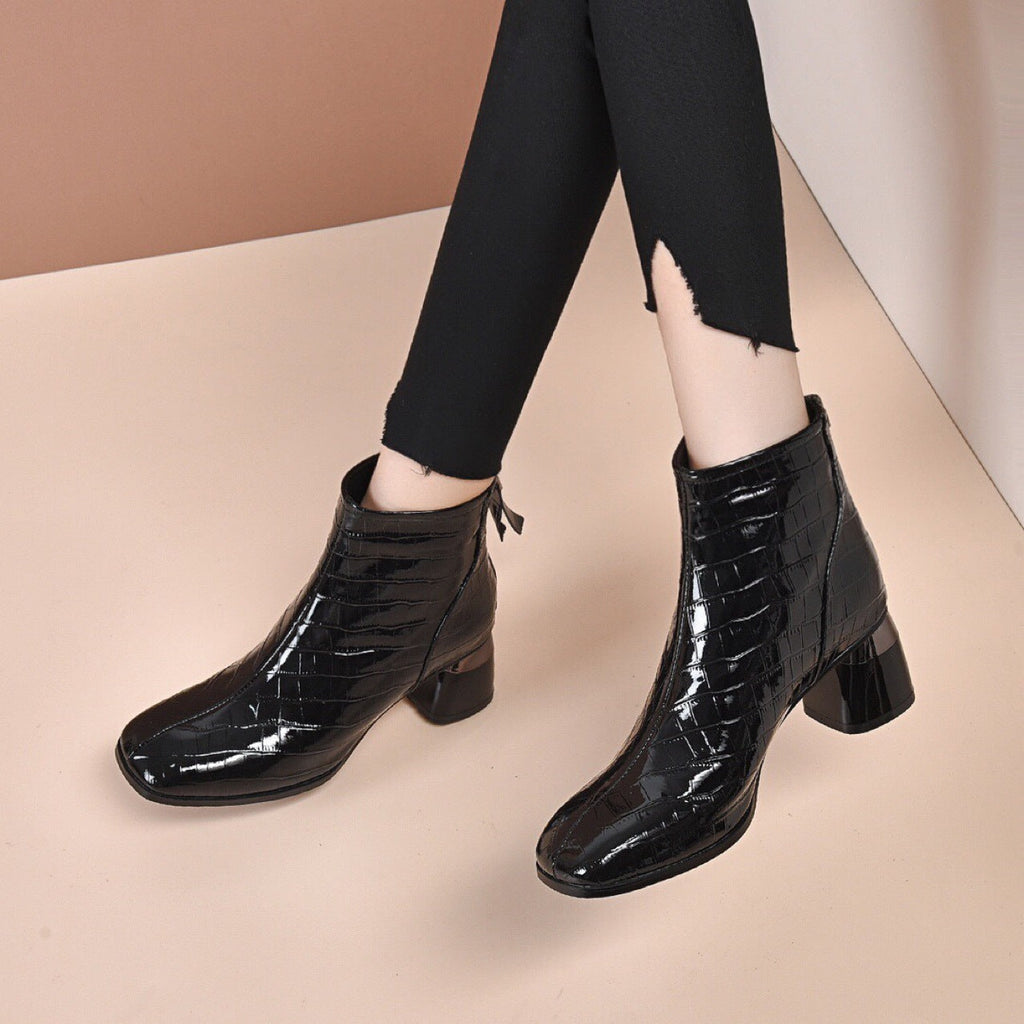 Botines Ortopédicos Cuero Suave Equilibrio Cumbre Jazz, Postura Saludable y Confort Diario