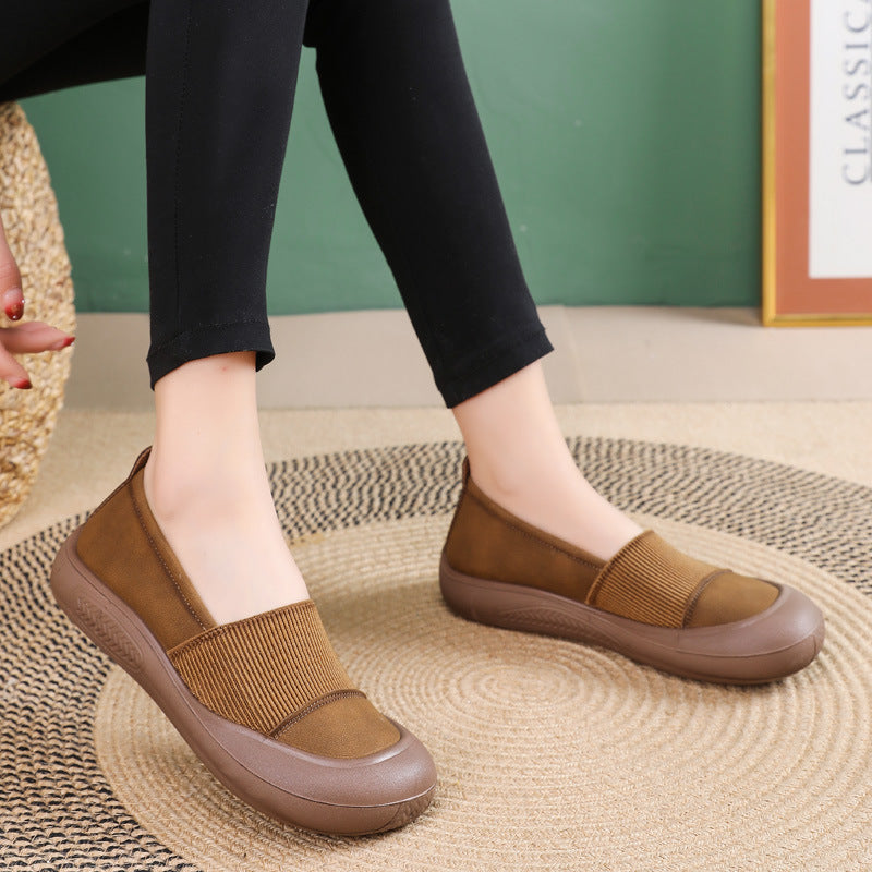 Mocassines Planos Cuero Suave Armonía Camino Vitalidad, Postura y Confort Sin Igual