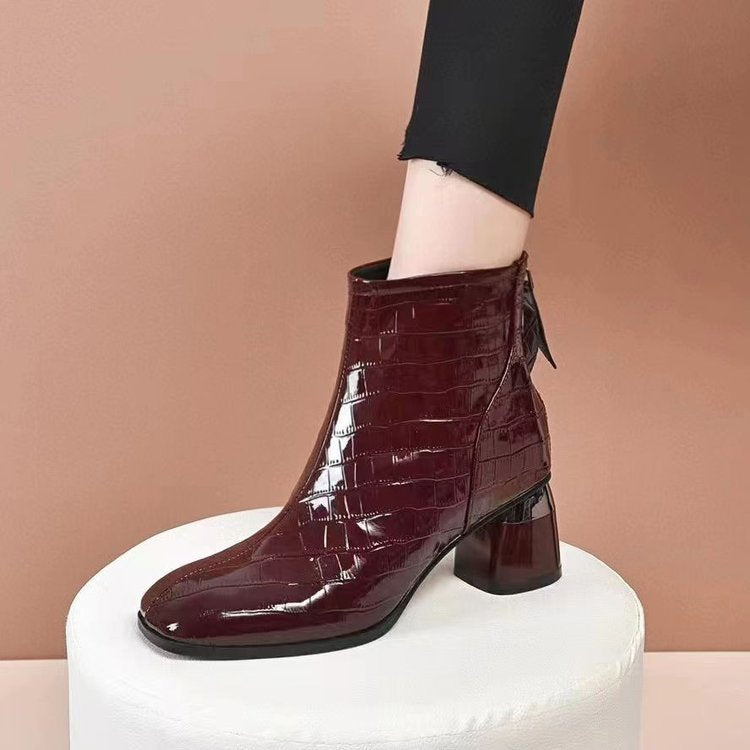 Botines Ortopédicos Cuero Suave Equilibrio Cumbre Jazz, Postura Saludable y Confort Diario