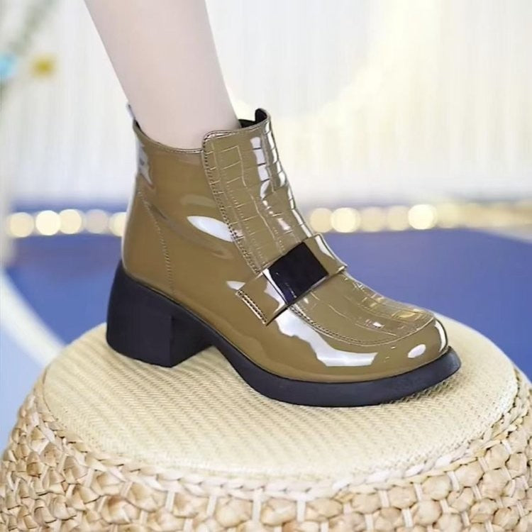 Botines Ortopédicos Cuero Suave Prisma Gaia Serenidad, Alivio Inmediato para Pies y Espalda