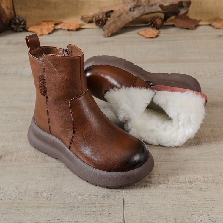 Botas Ortopédicas Cuero Suave Equilibrio Cumbre Aurora, Corrección Postural y Confort Diario