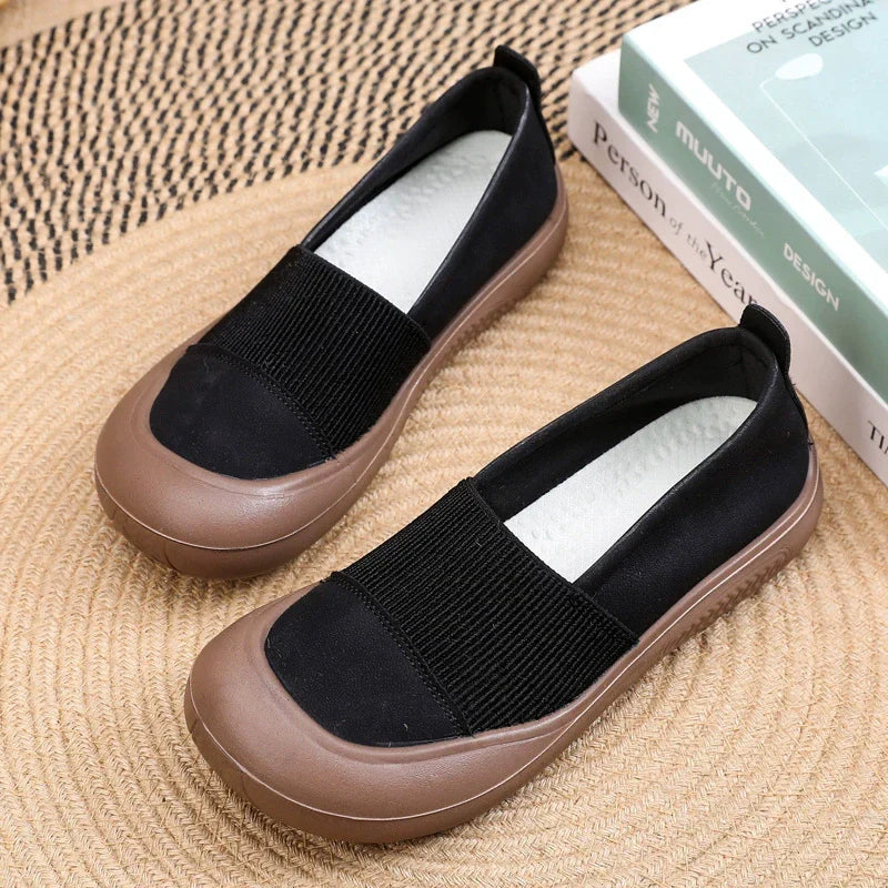 Mocassines Planos Cuero Suave Armonía Camino Vitalidad, Postura y Confort Sin Igual