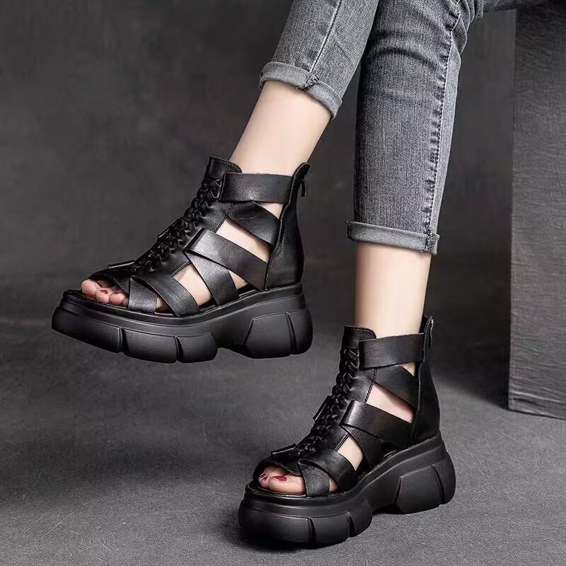 Sandalias Ortopédicas Cuero Suave Eclipse Calma Prisma, Alivio Superior Para Tus Pies