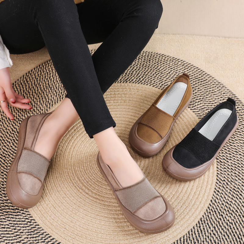 Mocassines Planos Cuero Suave Armonía Camino Vitalidad, Postura y Confort Sin Igual