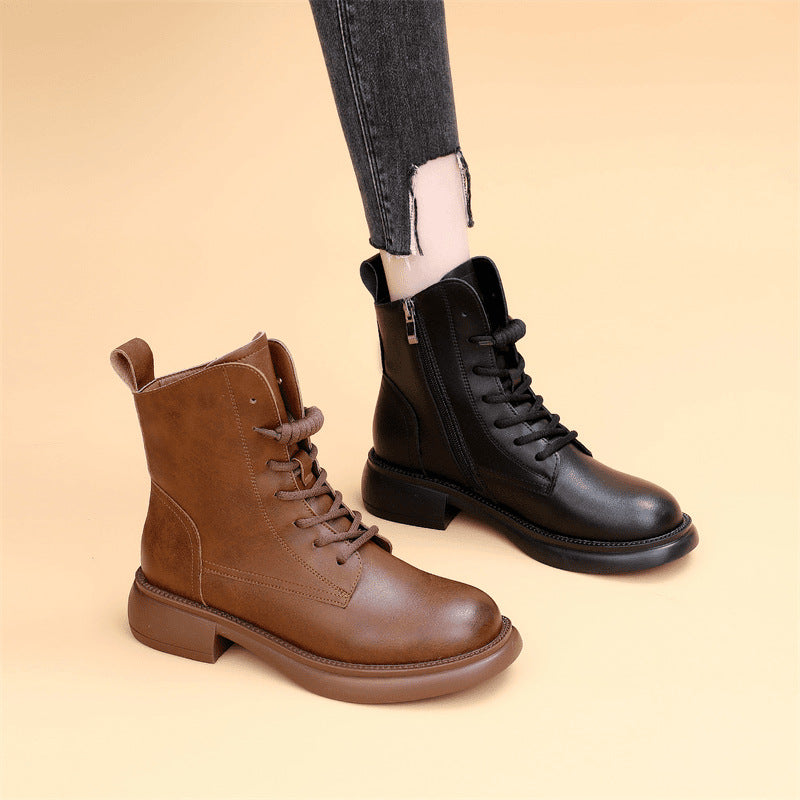 Botas Ortopédicas Cuero Suave Aura Camino Horizonte, Alivio Inmediato y Corrección Postural