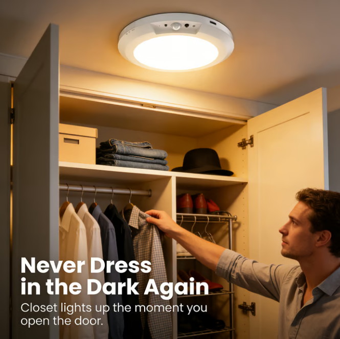 ⏰🔥 ¡50% DE DESCUENTO POR TIEMPO LIMITADO! 💡 Luz LED Recargable con Sensor de Movimiento – Ilumina tu Hogar de Forma Inteligente ✨🏠