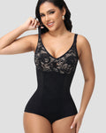Shapshe® Body Modelador de Encaje Sexy con Escote en V y Braguitas (Preventa)