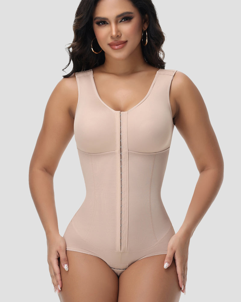 Shapshe® Fajas Colombianas Moldeador Corporal de Cuerpo Completo con Broche de Gancho y Ojo