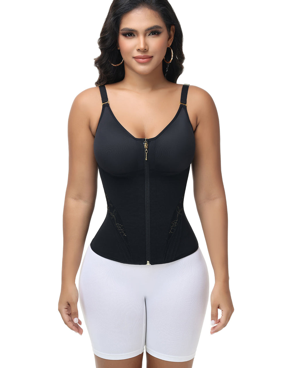 Shapshe® Fajas Colombianas Overbust Cierre Control de Abdomen Cinturilla Entrenadora de Cintura (Preventa)