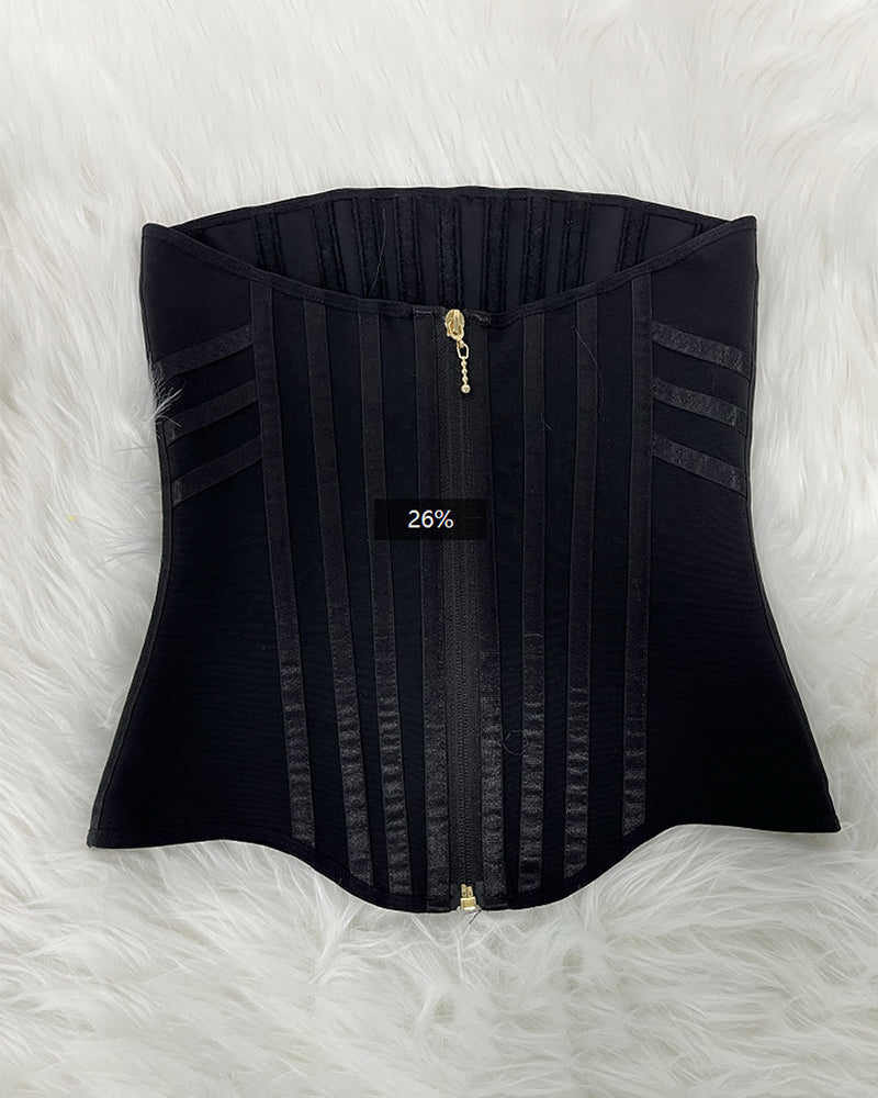 Shapshe® Fajas Colombianas Cinturilla con Cremallera Frontal y 3 Filas de Ganchos (Preventa)