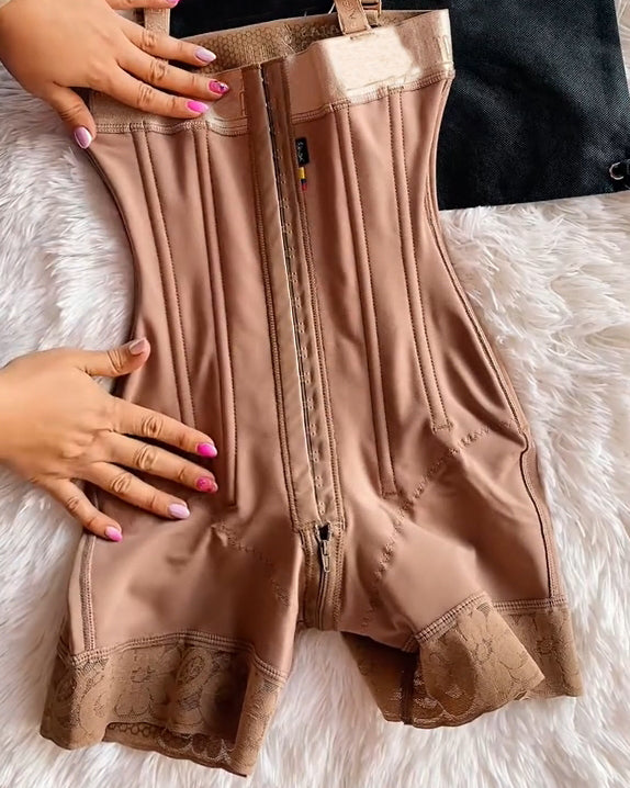 Shapshe® Faja Colombiana con Cierre Frontal, Apertura en el Talle, Control de Abdomen y Moldeador de Busto