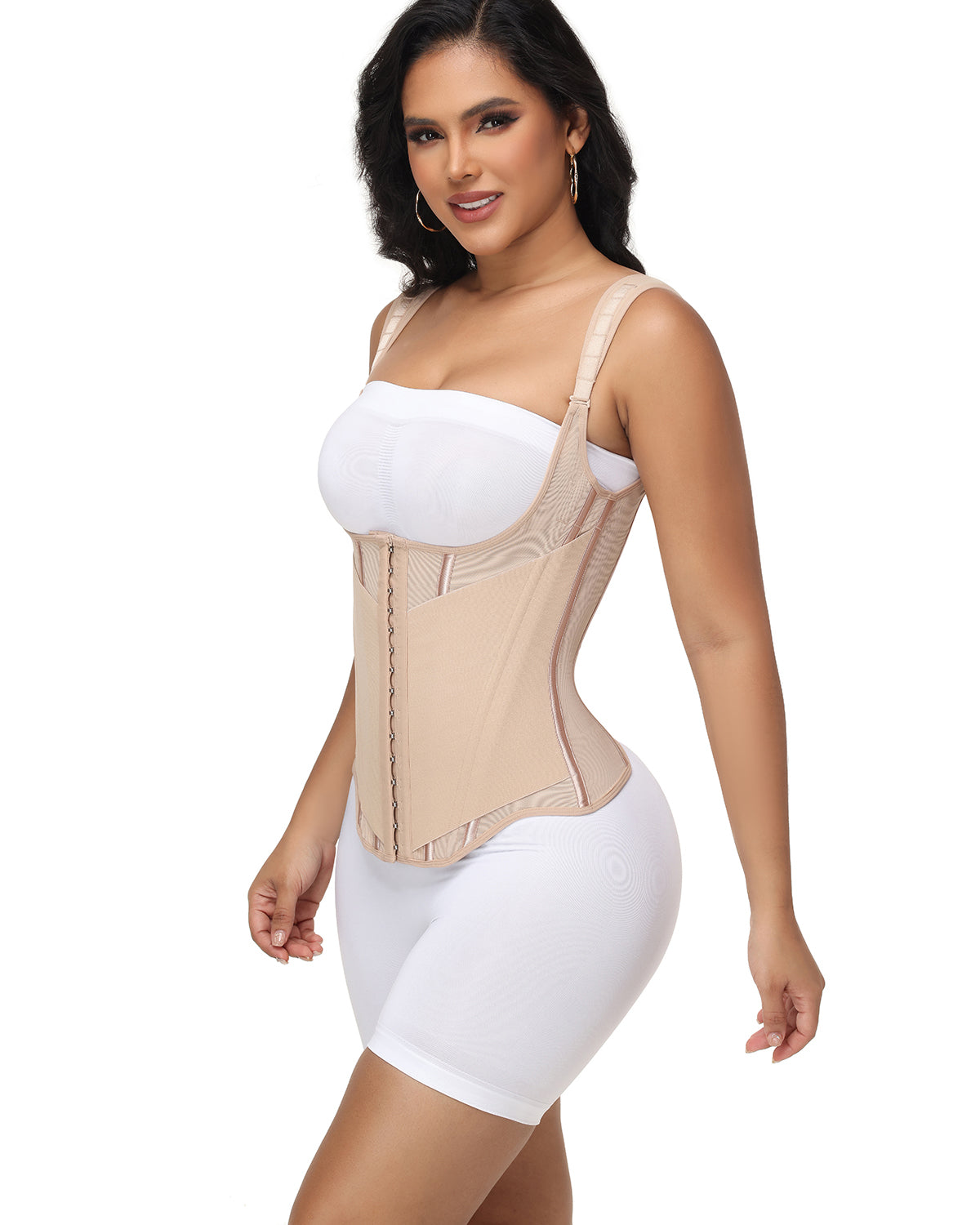 Shapshe® Top tipo Tank Curvo para Mujer con Cinturilla Modeladora