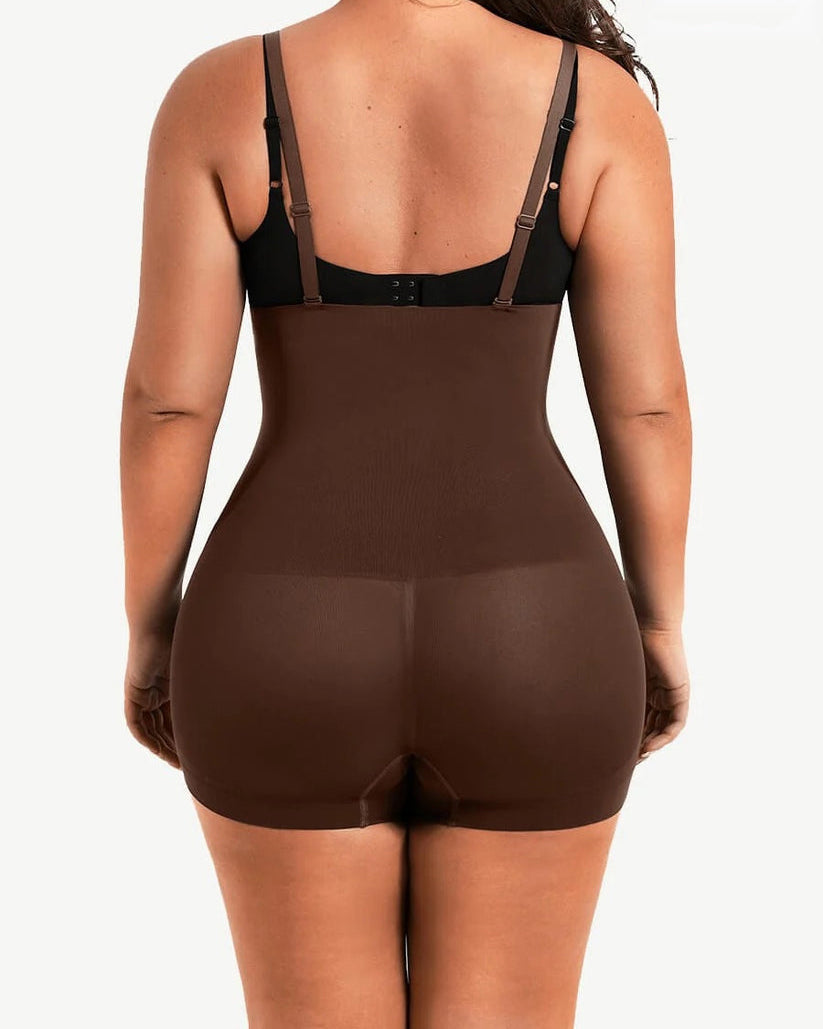 Shorts Moldeadores Sin Costuras de Cintura Alta para Controlar el Abdomen para Mujer con Tirantes Removibles