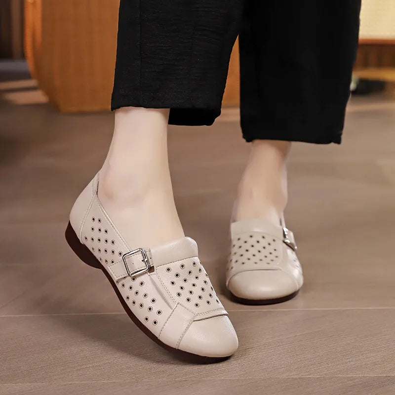 Zapato Ortopédico Cuero Suave Aurora Equilibrio Serenidad, Confort Extremo y Protección Antideslizante