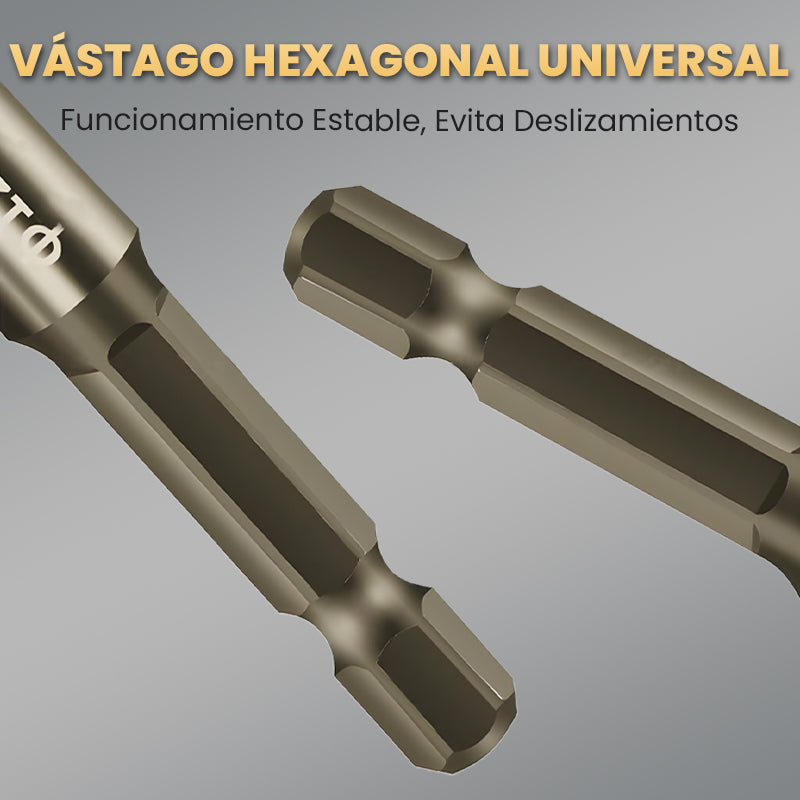🛠️ Juego de Brocas Excéntricas Serradas de 4 Flautas – Alta Resistencia y Corte Preciso ✨⚡