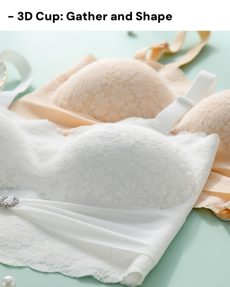 Sostén Sexy Push Up Antideslizante Sin Aros con Tirantes Removibles