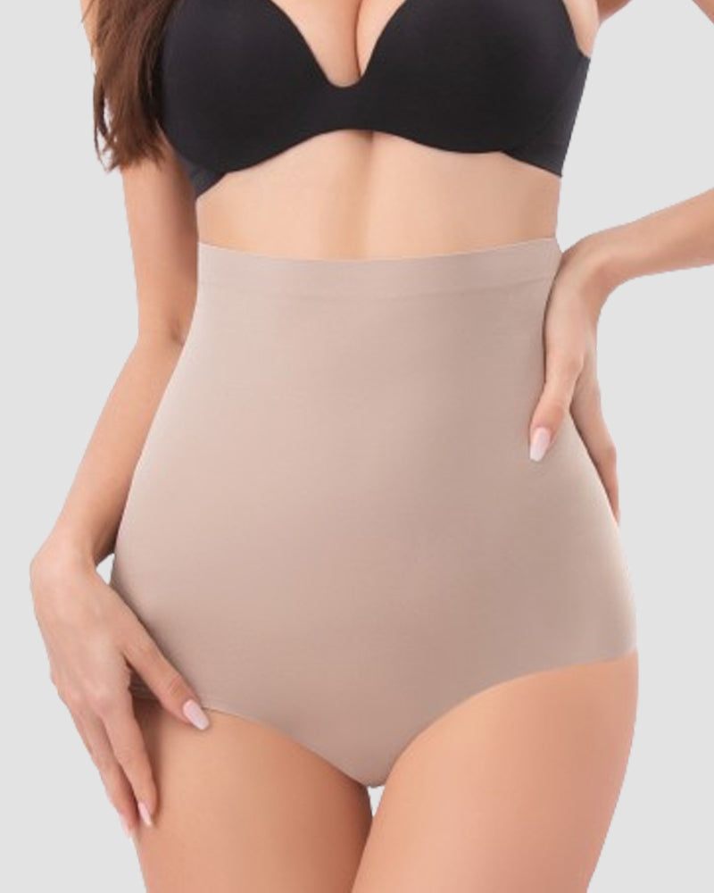 Braga Moldeadora Sin Costuras de Cintura Alta Control de Abdomen Ropa Interior Moldeadora Postparto