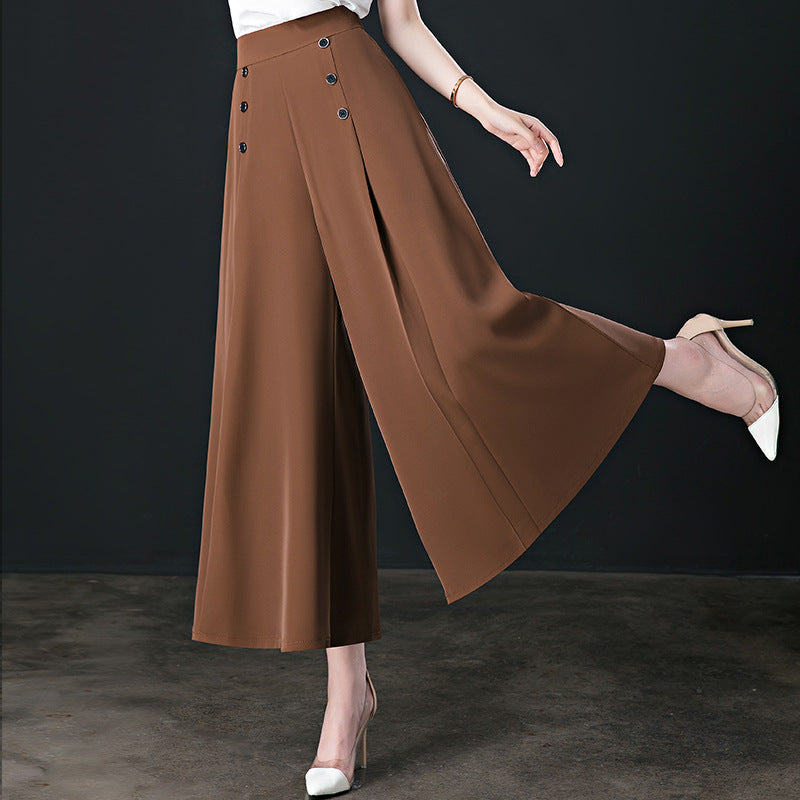 (50 % de descuento) Pantalones anchos plisados