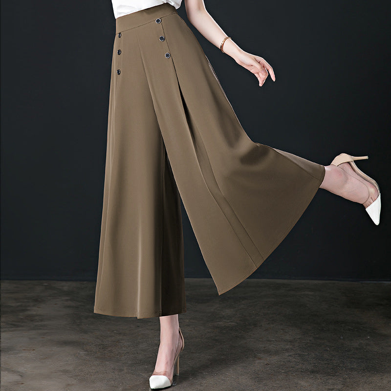 (50 % de descuento) Pantalones anchos plisados