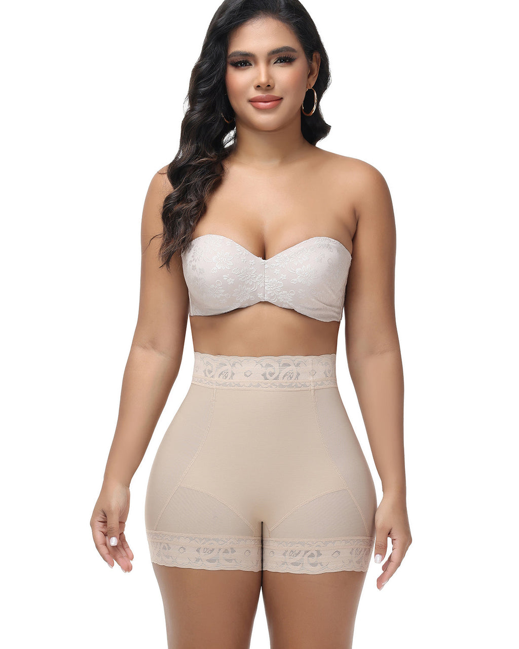 Shapshe® Shorts Moldeadores Levanta Glúteos de Cintura Alta con Encaje (Preventa)